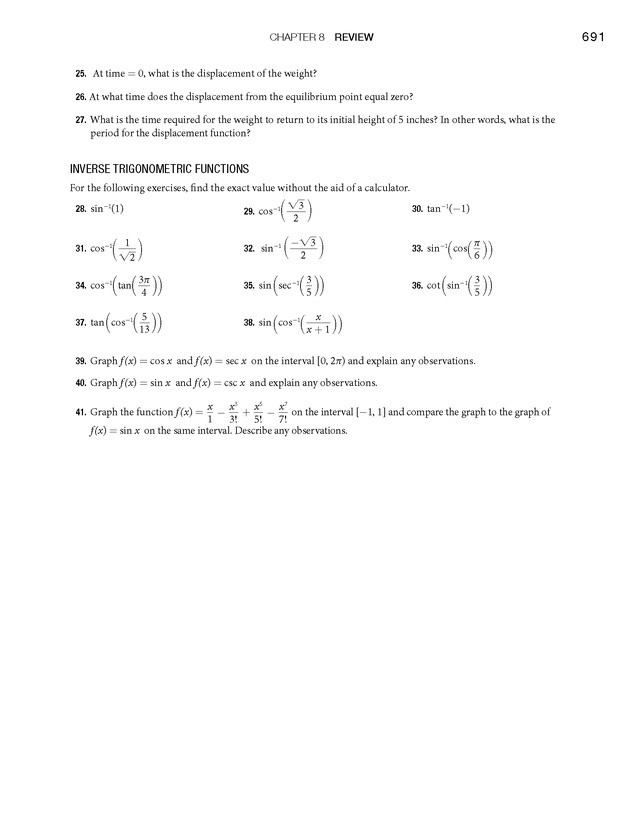 Algebra and Trigonometry - Front Matter 709
